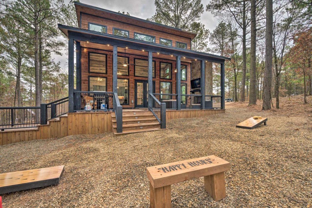 Luxury Cabin In The Woods With Hot Tub And Yard Games! 브로큰보우 외부 사진