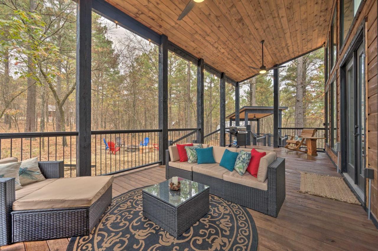 Luxury Cabin In The Woods With Hot Tub And Yard Games! 브로큰보우 외부 사진