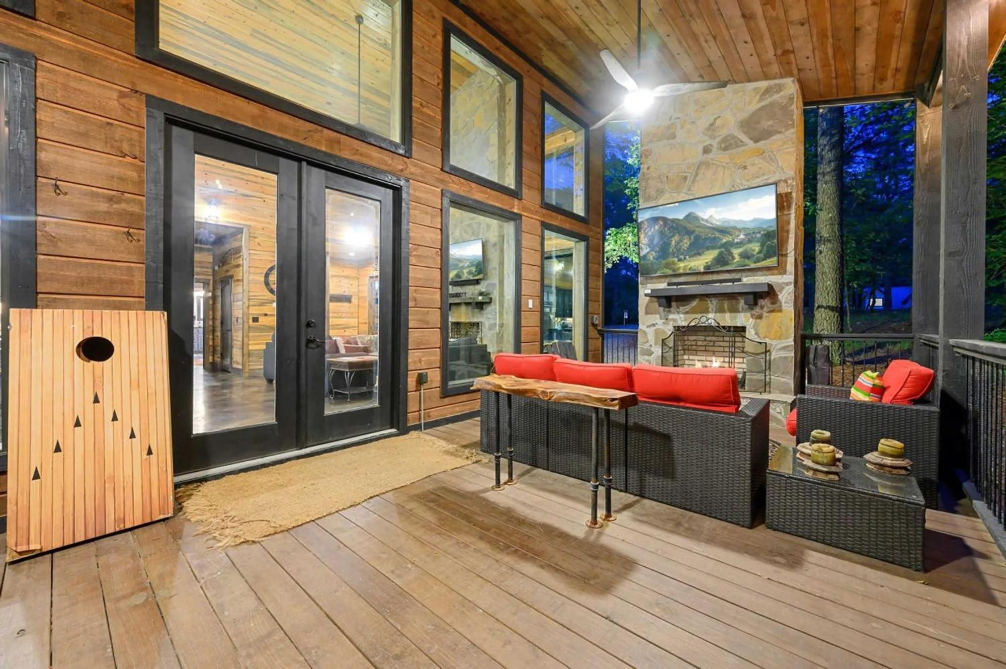 Luxury Cabin In The Woods With Hot Tub And Yard Games! 브로큰보우 외부 사진