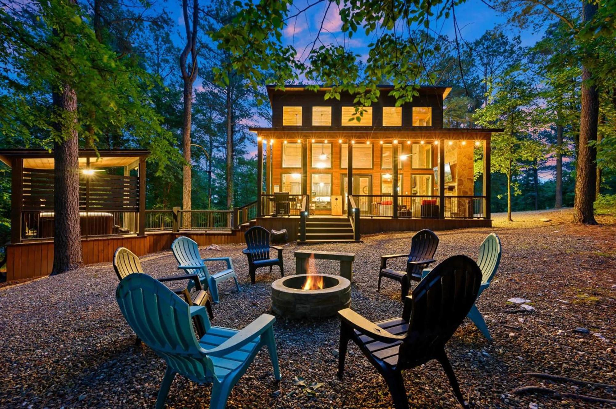 Luxury Cabin In The Woods With Hot Tub And Yard Games! 브로큰보우 외부 사진