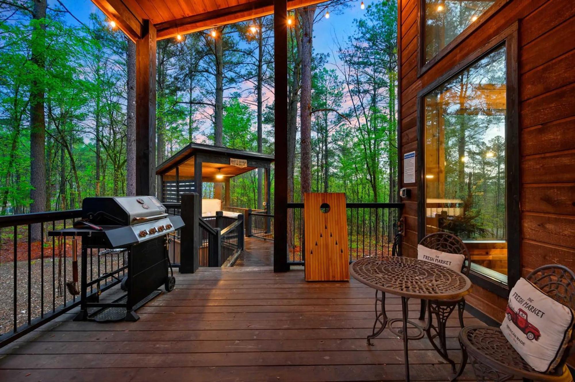 Luxury Cabin In The Woods With Hot Tub And Yard Games! 브로큰보우 외부 사진
